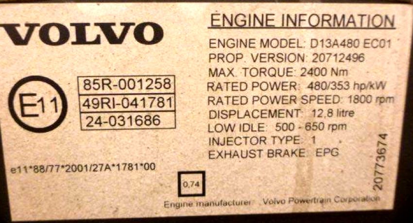 Volvo () D13A:  