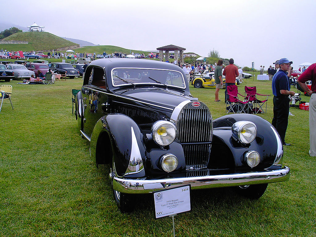 Bugatti () T57 Pillarless Coupe, 1936:  