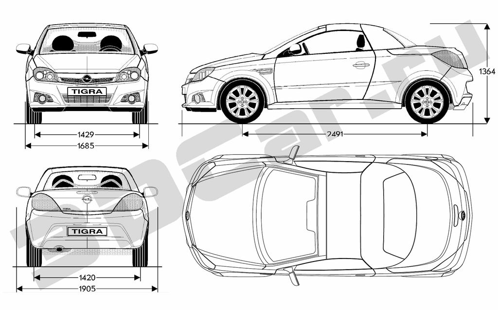 Opel () Tigra TwinTop:  