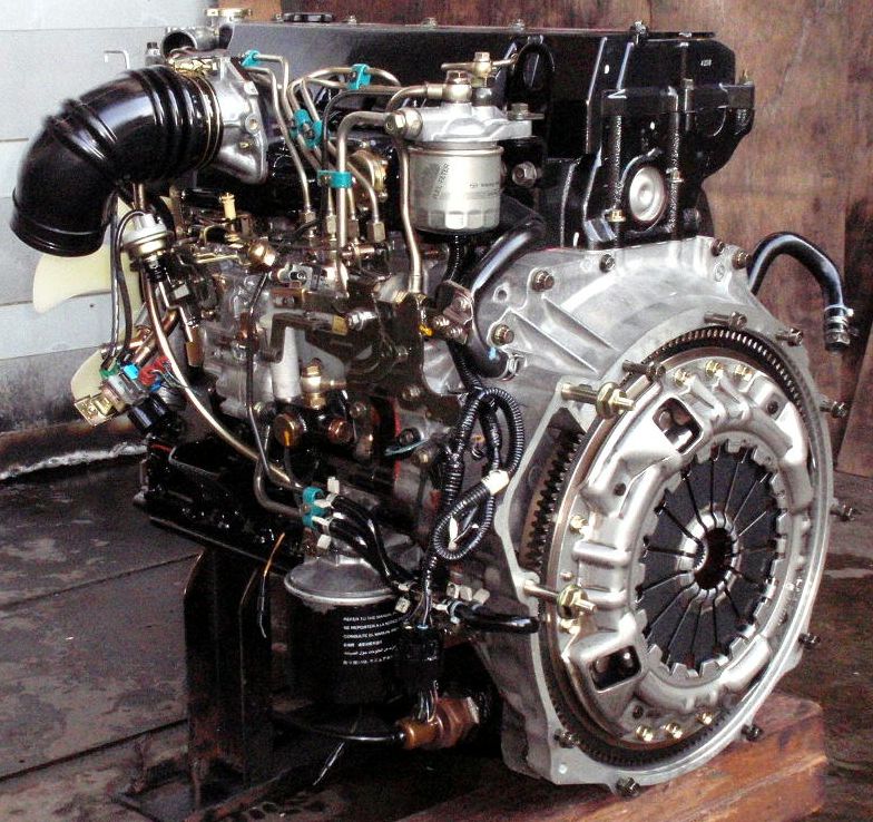 Сборка двигателя 4hf1