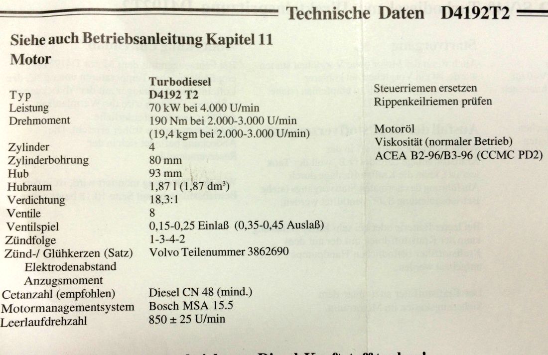 Volvo () D4192T2:  