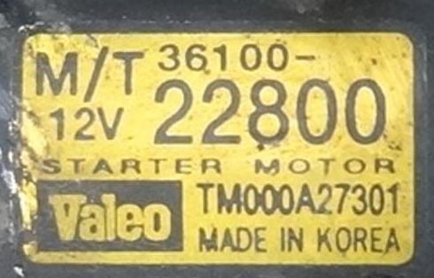 Hyundai () G4ED, G4EE, G4EC, G4EB, G4EH (36100-22800):  
