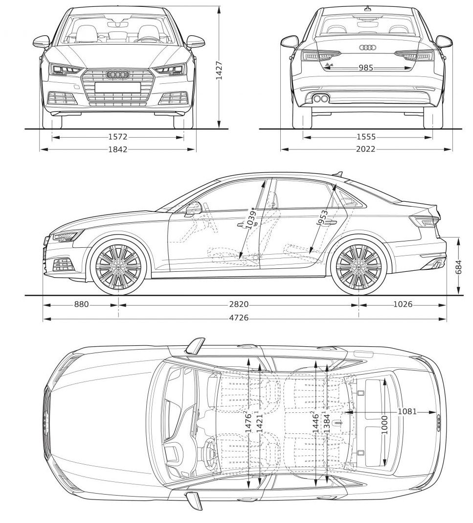 Audi () A4 V (8W2, 8WC, B9):  